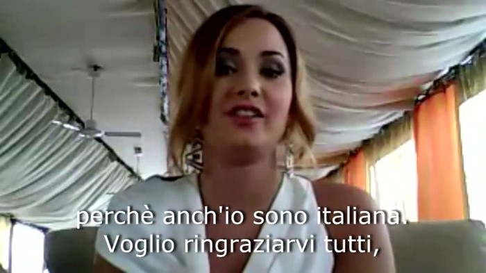 Demi Lovato - Message for her Italian Fans 328