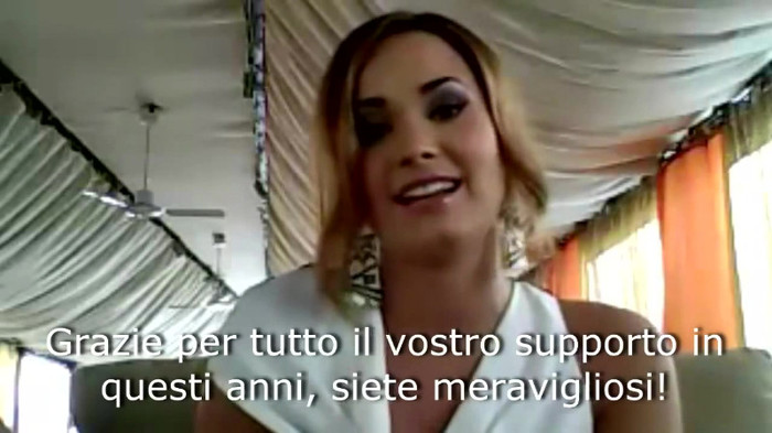 Demi Lovato - Message for her Italian Fans 834