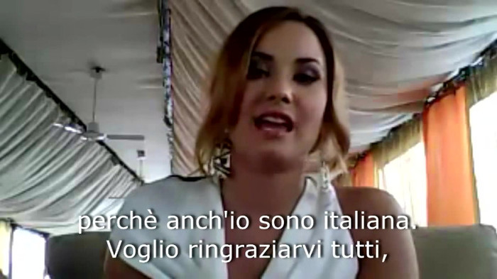 Demi Lovato - Message for her Italian Fans 386