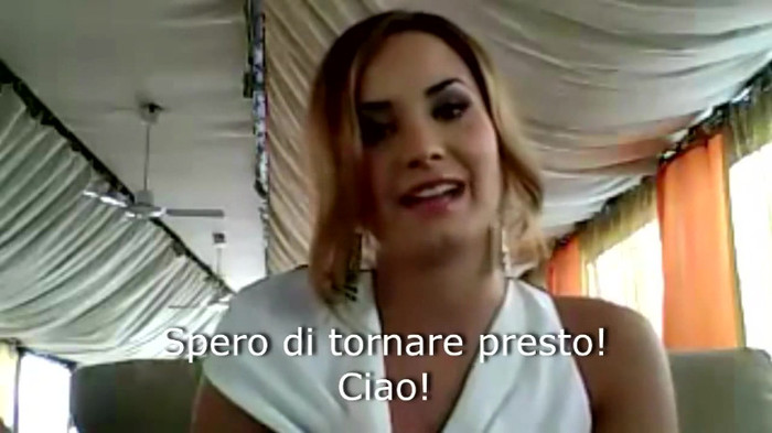 Demi Lovato - Message for her Italian Fans 873
