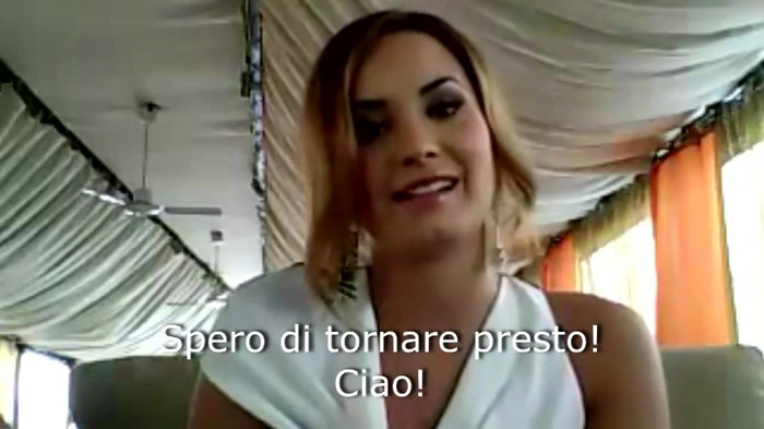 Demi Lovato - Message for her Italian Fans 874