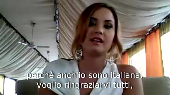 Demi Lovato - Message for her Italian Fans 412