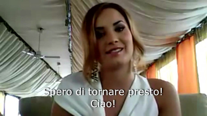 Demi Lovato - Message for her Italian Fans 877