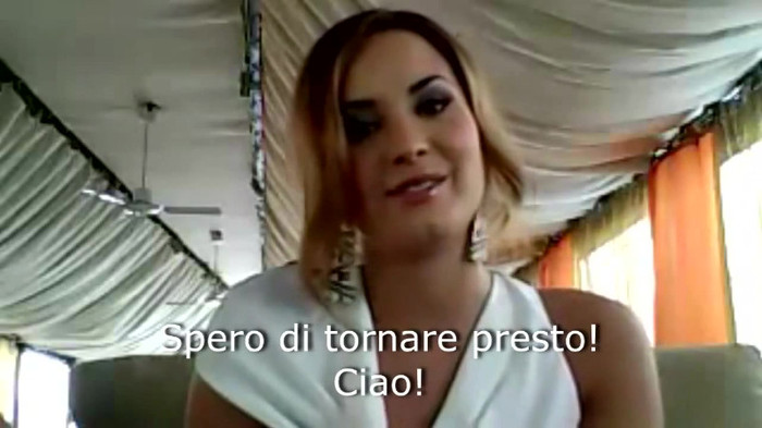 Demi Lovato - Message for her Italian Fans 882