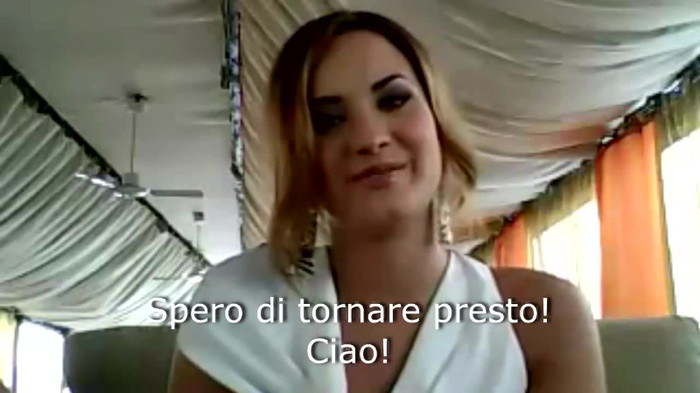 Demi Lovato - Message for her Italian Fans 890