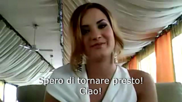 Demi Lovato - Message for her Italian Fans 891