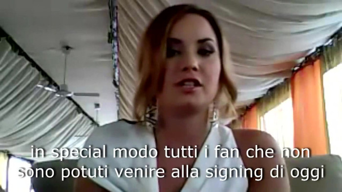 Demi Lovato - Message for her Italian Fans 430