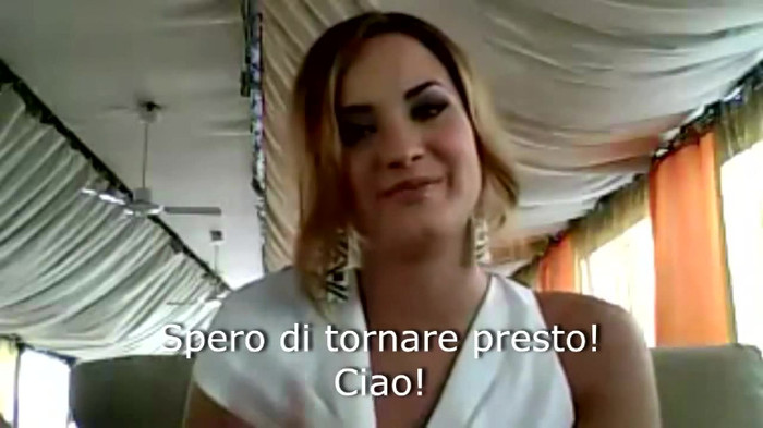 Demi Lovato - Message for her Italian Fans 893