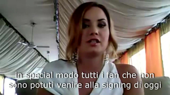 Demi Lovato - Message for her Italian Fans 431