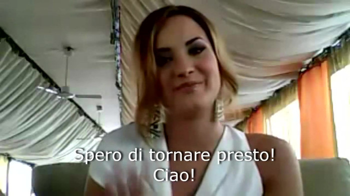 Demi Lovato - Message for her Italian Fans 894