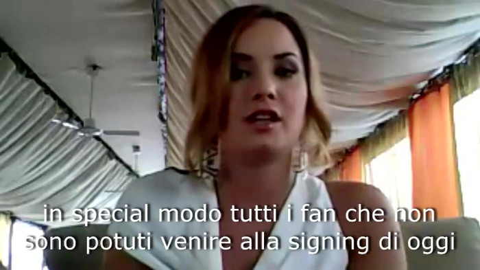 Demi Lovato - Message for her Italian Fans 433