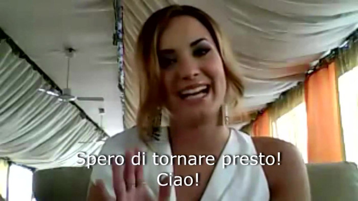 Demi Lovato - Message for her Italian Fans 901 - Demilush - Message for her Italian Fans Part oo1