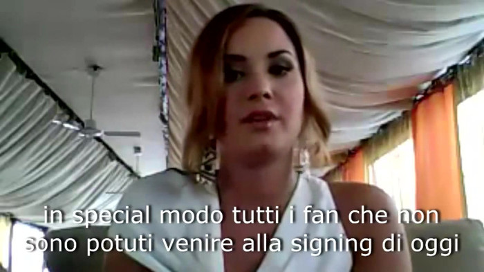 Demi Lovato - Message for her Italian Fans 438