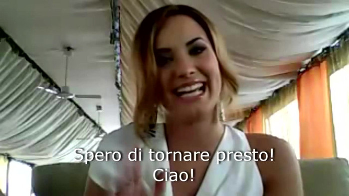 Demi Lovato - Message for her Italian Fans 903 - Demilush - Message for her Italian Fans Part oo1
