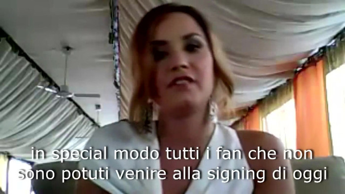 Demi Lovato - Message for her Italian Fans 442