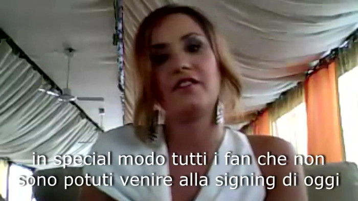 Demi Lovato - Message for her Italian Fans 444