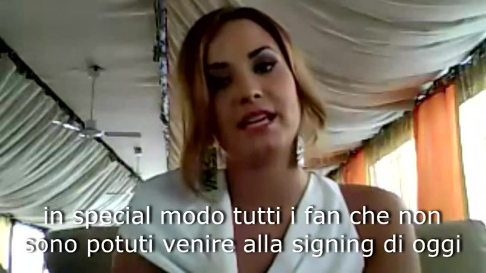 Demi Lovato - Message for her Italian Fans 470