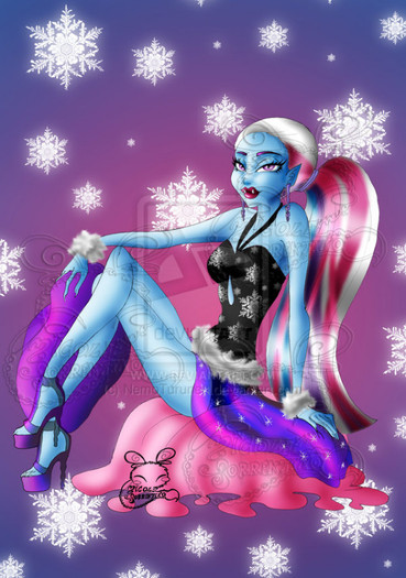 monster_high__abbey_bominable_skull_shore_by_nemoturunen-d4sbmil
