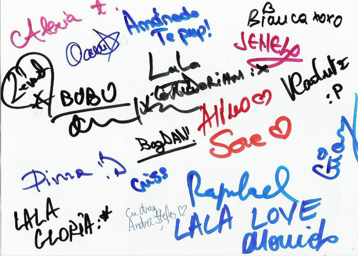 autografe I - LaLa Band