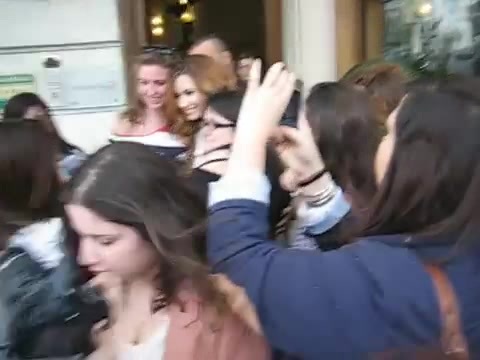 Demi Lovato In Milan - Outside Her Hotel 0710 - Demilush In Milan - Outside Her Hotel Part oo1