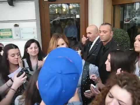 Demi Lovato In Milan - Outside Her Hotel 1417 Demi Lovato In Milan - Outside Her Hotel 1417