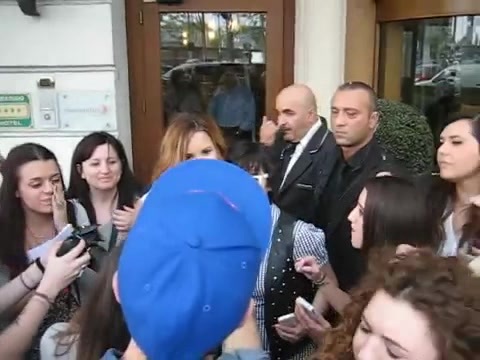 Demi Lovato In Milan - Outside Her Hotel 1419 Demi Lovato In Milan - Outside Her Hotel 1419