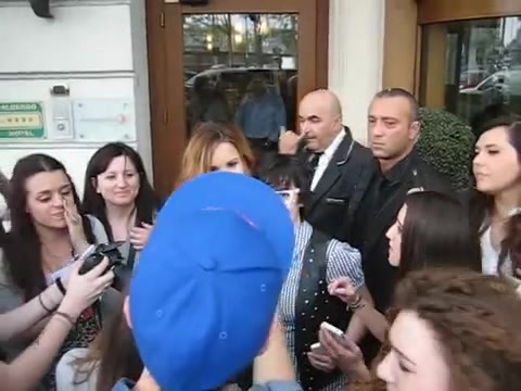Demi Lovato In Milan - Outside Her Hotel 1421 Demi Lovato In Milan - Outside Her Hotel 1421