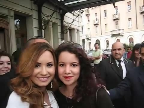 Demi Lovato In Milan - Outside Her Hotel 1717 - Demilush In Milan - Outside Her Hotel Part oo3