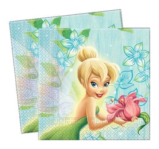 98349_-_20_servetele_33x33cm._-_tinkerbell_flowers - pozecutinkerbel