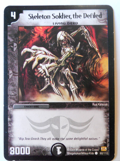 Skeleton Solider,The Defiled - Carti originale Duel Masters de vanzare