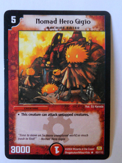 Nomad Hero Gigio - Carti originale Duel Masters de vanzare
