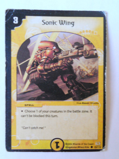Sonic Wing - Carti originale Duel Masters de vanzare