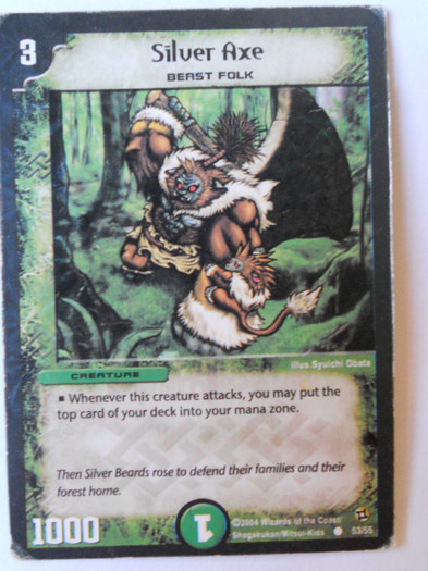 Silver Axe - Carti originale Duel Masters de vanzare