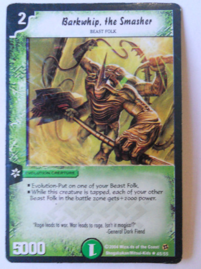 Barkwhip The smasher - Carti originale Duel Masters de vanzare