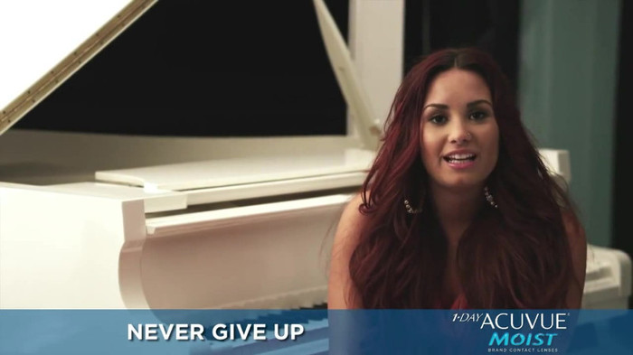 Demi Lovato talks about never giving up_ ACUVUE® 1-DAY Contest Stories 0205 - Demi - Talks About Never Giving Up ACUVUE 1 DAY Contest Stories