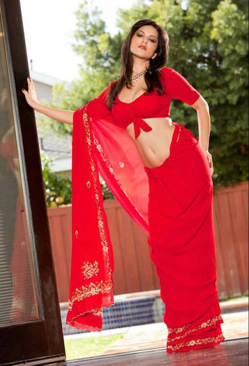  - Photo saree red