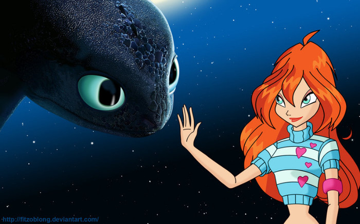 bloom_meets_toothless_by_fitzoblong-d4t4th5 - winx si numai winx