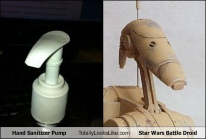 hand-sanitizer-pump-totally-looks-like-star-wars-battle-droid - Asemanari