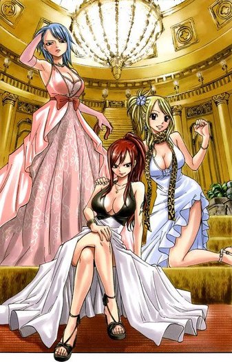 Juvia,Erza si Lucy