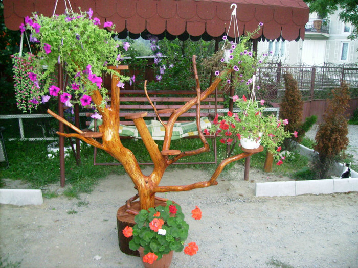 Suport pt flori rustic