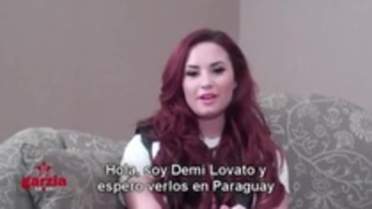 Demi Lovato Send A Message To Paraguay Lovatics (560) Demi Lovato Send A Message To Paraguay Lovatics (560)