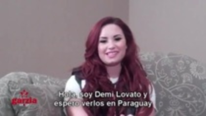 Demi Lovato Send A Message To Paraguay Lovatics (591) - Demilush Send A Message To Paraguay Lovatics Part oo2