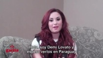 Demi Lovato Send A Message To Paraguay Lovatics (977) - Demilush Send A Message To Paraguay Lovatics Part oo3