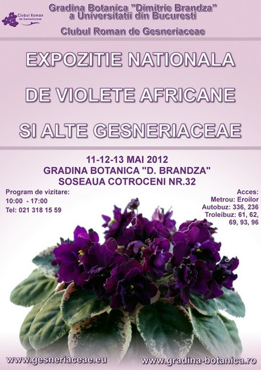 Afish_20120511_res - A 2012 - 11-13 Mai Expozitie e Violete Africane si alte Gesneriaceae- Bucuresti- Romania