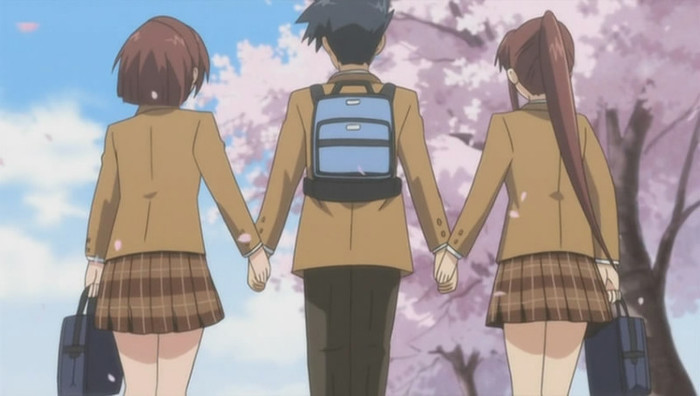 ei mergand impreuna la liceu