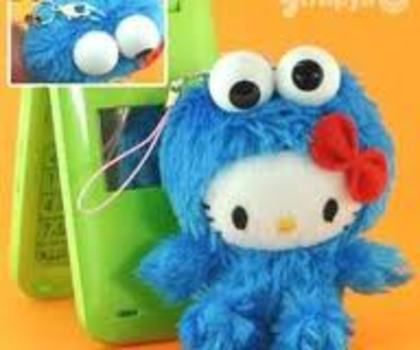 images - Hello Kitty deghizata in Cookie Monster