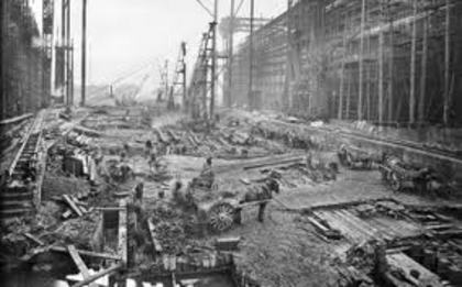 2 - Poze de la constructia Titanicului