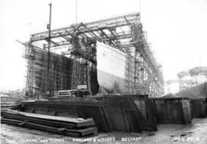 7 - Poze de la constructia Titanicului