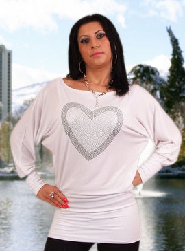 Bluza dama Corason White - ll BoboModa ro ll