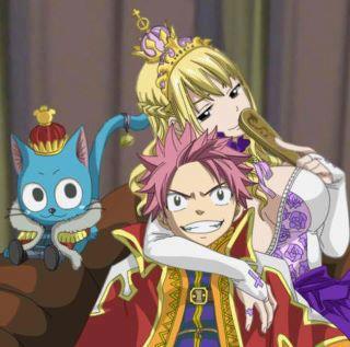 Happy,Natsu si Lucy - Fairy tail